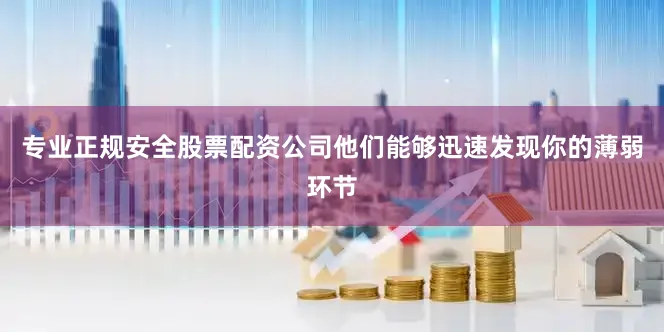 专业正规安全股票配资公司他们能够迅速发现你的薄弱环节